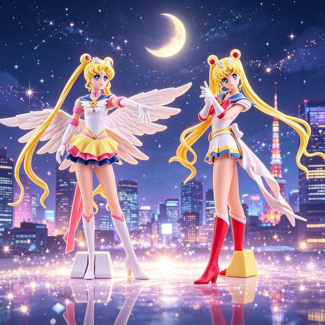 Bandai Sailor Moon, Eternal Sailor Moon & Super Sailor Moon Figurenmodell - Bild 1