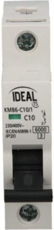 Kanlux Leitungsschutzschalter KMB6-C10/1 1P mit C-Charakteristik in Weiß - Bild 2