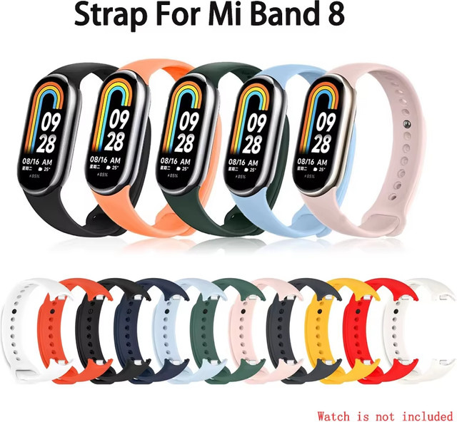 congdi Uhrenarmband Xiaomi Mi Band 8, Silikon, blue, Unisex - Bild 1