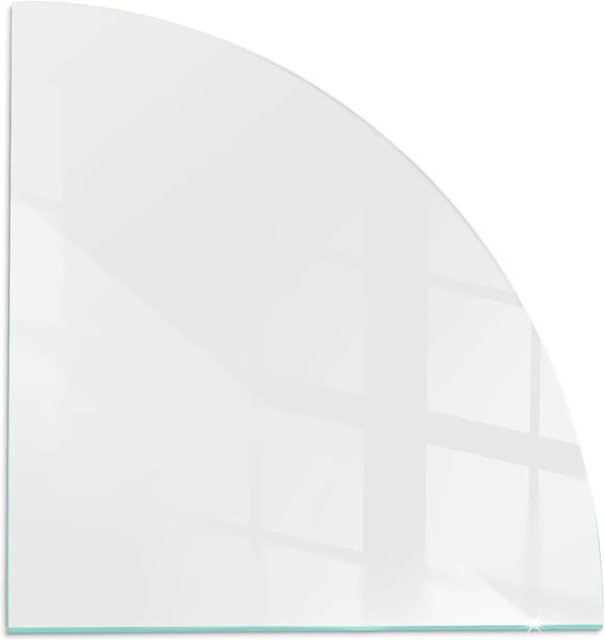 Tulup Kamin-Glasplatte aus Glas in Grau, B/B: 100 x 100 cm - Bild 1