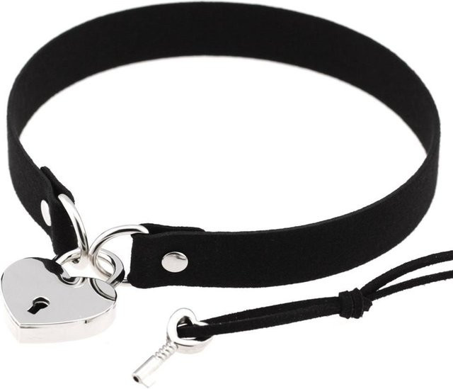 YIRAN Choker Halskette, Leder, Schwarz, Damen - Bild 1