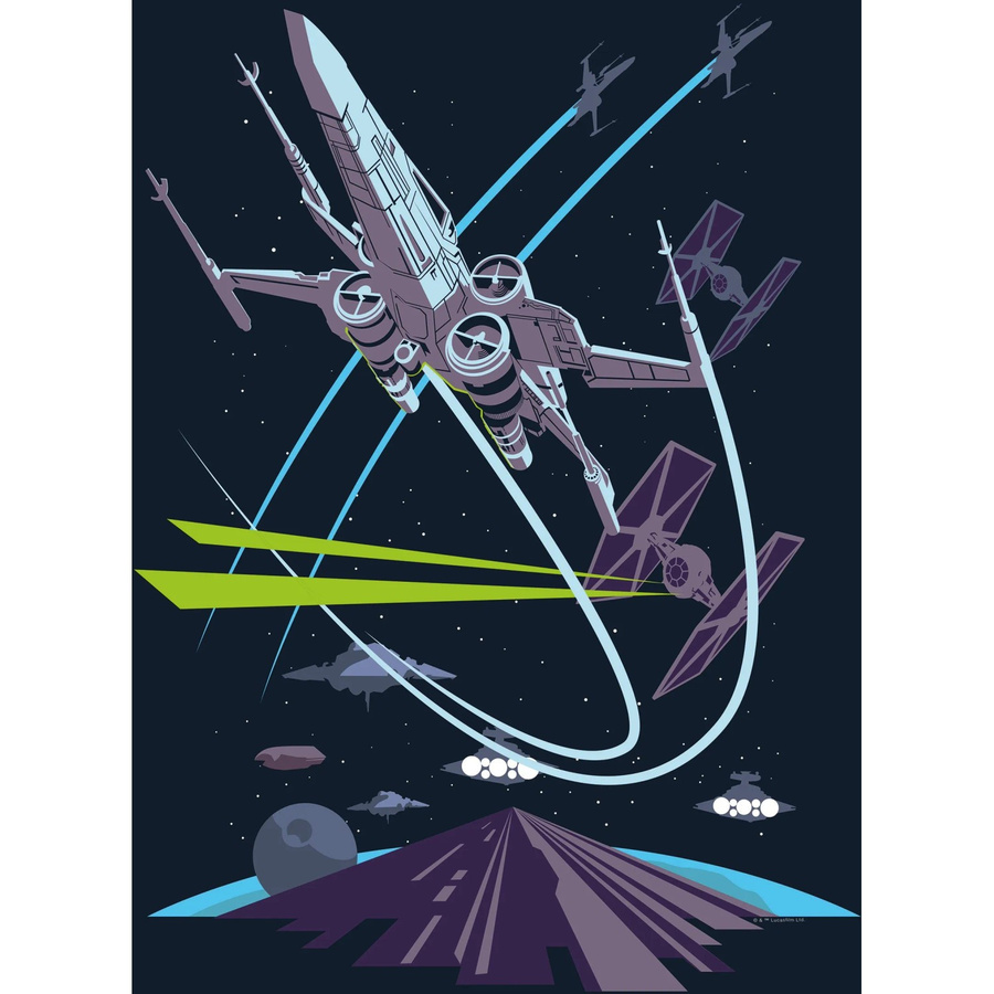 Komar Wandbild Star Wars X-Wing Paper Poster Multicolor B: 40 cm, H: 50 cm - Bild 2