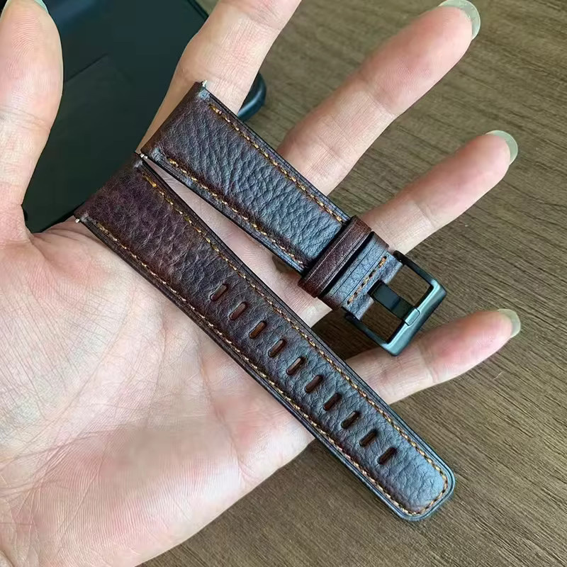 Uhrenarmband Crazy Horse Leder, Vintage, 20/22mm - Bild 2