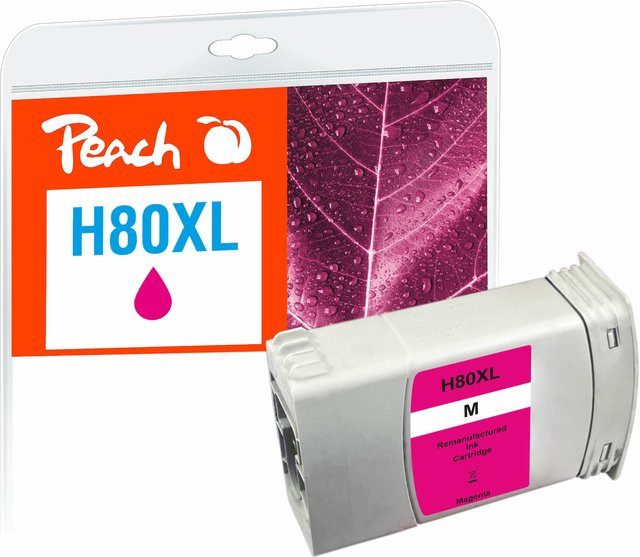 Peach HP 80 XL Druckerpatrone Multicolor wiederaufbereitet für HP DesignJet 1050 C, 1050 C Plus und 1055 CM, ersetzt C4847A - Bild 1