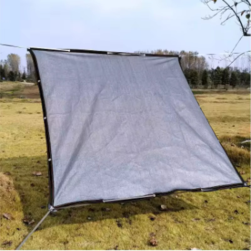 Graues Sonnenschutznetz mit UV-Schutz als Sichtschutz für Garten und Hof - Bild 6