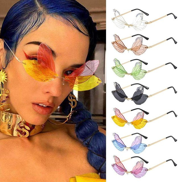 Gootrades Sonnenbrille Libelle Flügel, Metall, Butterfly - Bild 1