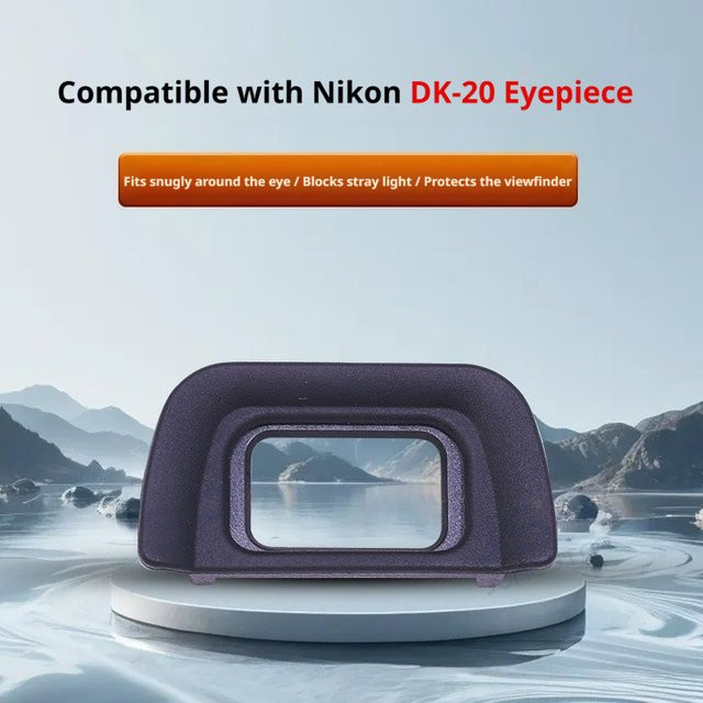 Nikon DK-20 Kamera-Augenmuschel-Sucher aus weichem Gummi in Schwarz für DSLR-Modelle - Bild 1