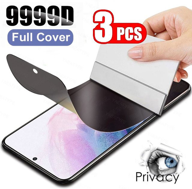 3er-Pack Vivo Anti-Spy Privatsphäre Hydrogel Displayschutzfolie für Vivo Y36t Y37m Y37 Pro Y38 Y58 Y100 Y100t Y300 Plus 4G 5G - Bild 1
