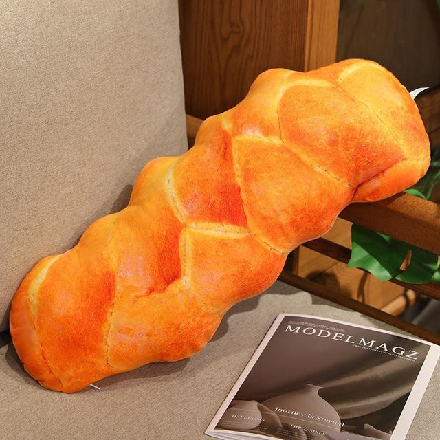 Yiran toy Simulation Brot Plüschkissen, Plüschtier, Bunt / Mehrfarbig - Bild 1