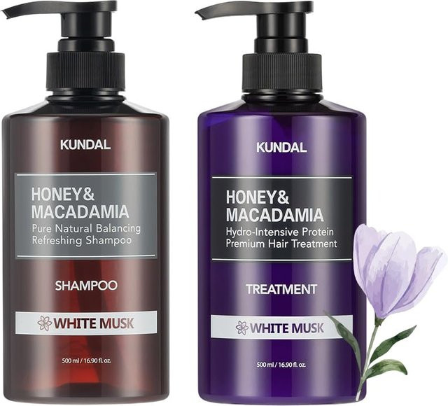 Kundal Shampoo Treatment Weißer Moschus, Honig, Macadamia, 500 ml, Damen - Bild 1