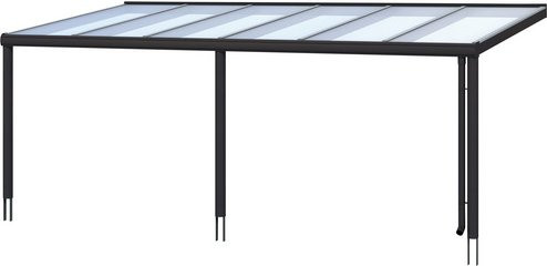 SKANHOLZ Terrassenüberdachung Garda in Anthrazit mit Polycarbonat-Dach, B/T/H: 648 x 257 cm - Bild 3