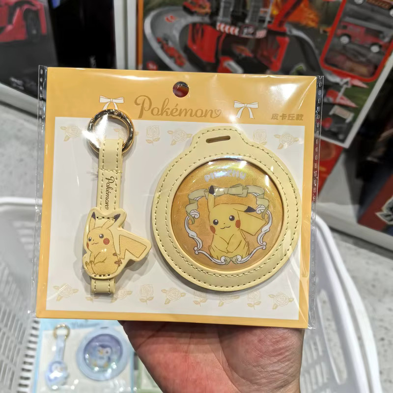 Bandai Pokémon Pikachu Merch Sylveon Runde Flash-Abzeichen-Schutzhülle-Set, transparent, wasserdicht, Zubehör - Bild 2