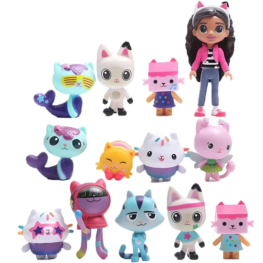 Bandai Gabbys Puppenhaus, Anime-Figuren, 13-teiliges Set - Bild 1