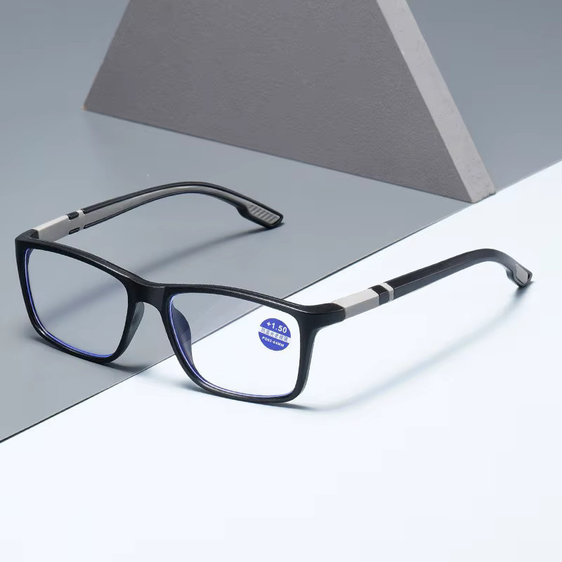 Lesebrille Unisex, Vollrand, Schwarz, Anti-Blaulicht - Bild 3