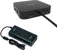 i-tec USB-C Dual Display Docking Station mit 4K UHD, DisplayPort und Ethernet/LAN, Schwarz - Bild 1