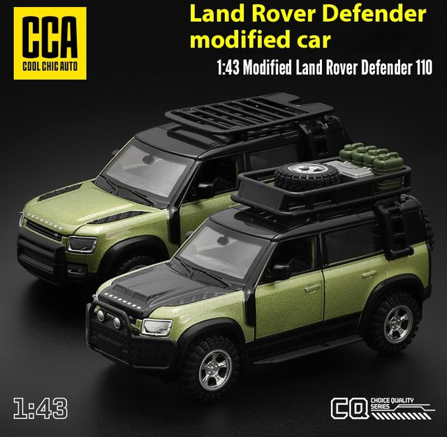 Land Rover Defender, DIY-Montage-Legierungsautomodellbausatz, Maßstab 1:43 - Bild 1