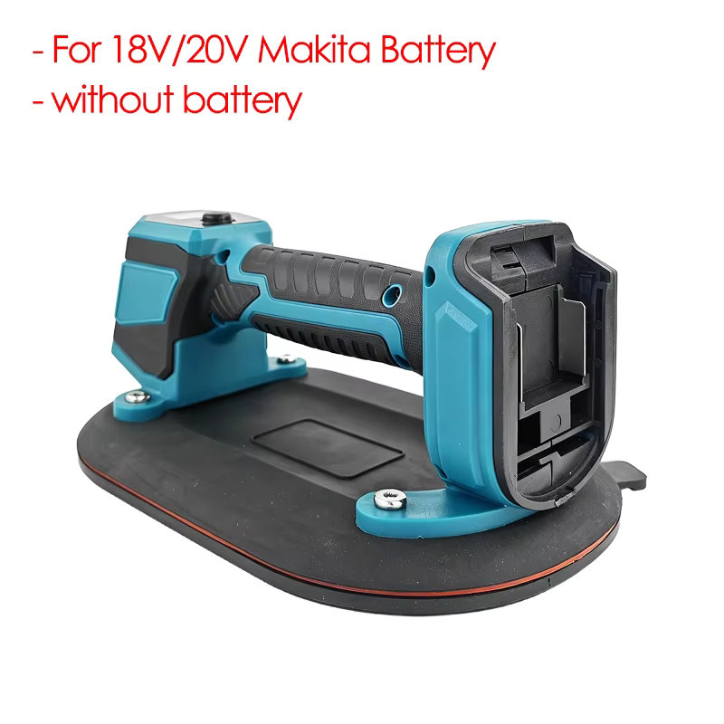 Industrieller elektrischer Vakuum-Saugnapf von Makita für Glas und Keramikfliesen mit 250 kg Tragkraft, Farbe: Blau, passend für 18/20V Makita Akkus - Bild 5