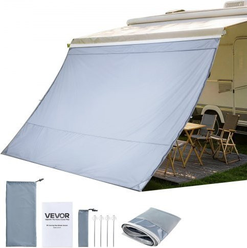 VEVOR RV Markisen-Sonnenschutzschirm aus Polyester-Mesh mit UV50+ Schutz und Reißverschluss, passend für 3 m Markisen, Maße: B: 2,8 m x H: 2 m - Bild 1