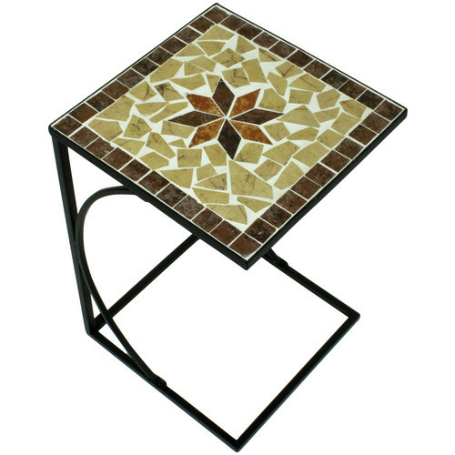 Beistelltisch AMARILLO von GARDEN PLEASURE aus Metall in Beige, B/T: 35 x 35 cm, Höhe: 53 cm - Bild 3