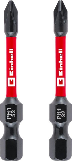 Einhell Impact Bit-Set 2-teilig PH1 in Rot aus Stahl, Länge: 50 mm - Bild 1