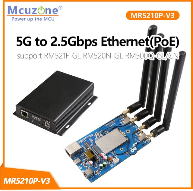 MCUZONE MR5210P V3 5G Router mit 2,5 Gbit/s Ethernet PoE und 4-lagiger Architektur, unterstützt RM551E-GL, RM500U-EA, RM530N-GL, RM520N-GL und RM521F - Bild 1