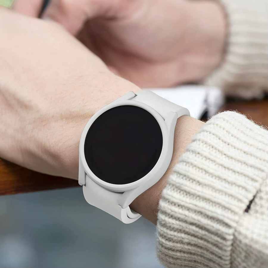Samsung Hülle für Galaxy Watch 5 Pro 45 mm, PC-Stoßstangenabdeckung, Silber - Bild 4
