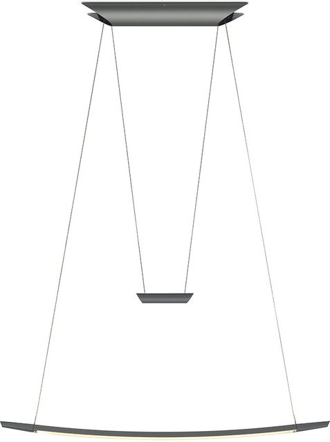 Oligo Lisgo Sky LED-Pendelleuchte in Grau Matt mit warmweißem Licht (2700K) und Höhenverstellbarkeit - Bild 2