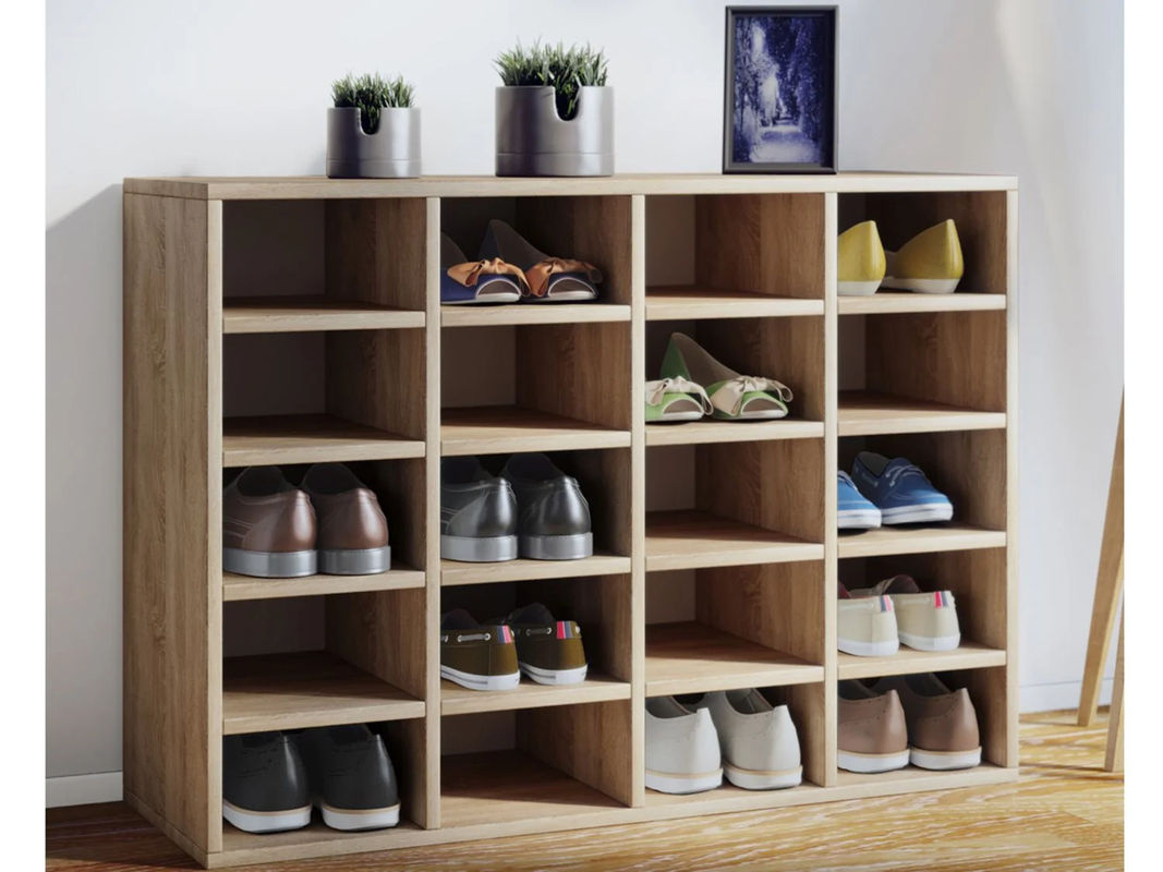 VCM Schuhschrank Hinsol in Sonoma-Eiche, Braun, B/T/H: 92 x 33 x 67 cm - Bild 3