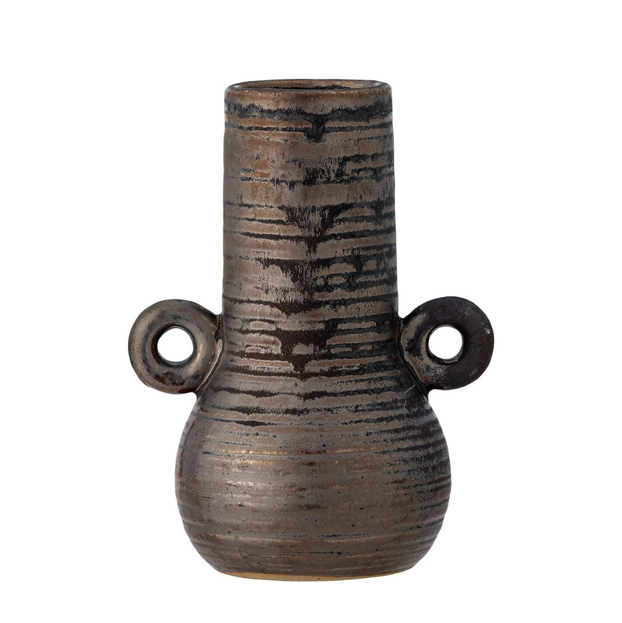 Bloomingville Vase Casaya aus Keramik in Braun im skandinavischen Design, Höhe: 13,5 cm - Bild 1