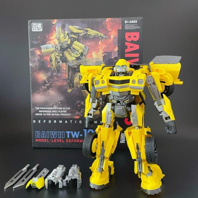 BAIWEI Verwandlungsspielzeug Roboter Auto Actionfigur, 20cm - Bild 1