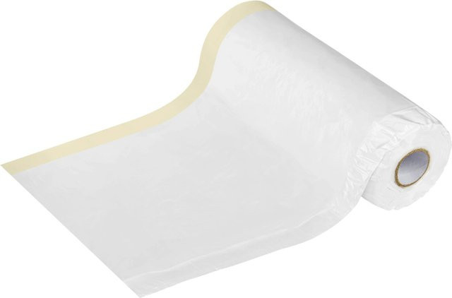 LUX-TOOLS 2-in-1 Kreppband und Folie Weiß, Breite: 2,6 m, Länge: 17 m - Bild 1