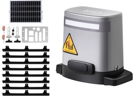 VEVOR Solar Schiebetorantrieb 280W für Einfahrtstore bis 20m und 800kg mit Infrarotsensor und 2 Fernbedienungen - Bild 1
