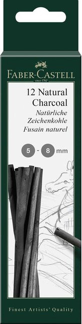 Faber Castell Pitt Natürliche Zeichenkohle Schwarz 28 g - Bild 1