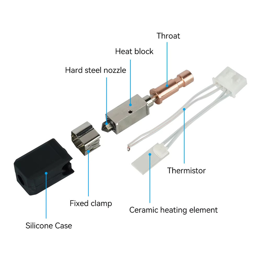 Anycubic Kobra S1 Upgrade Keramik Hotend für Kobra S1 Combo Head S1C 3D-Drucker 24V 48W 300 °C - Bild 4