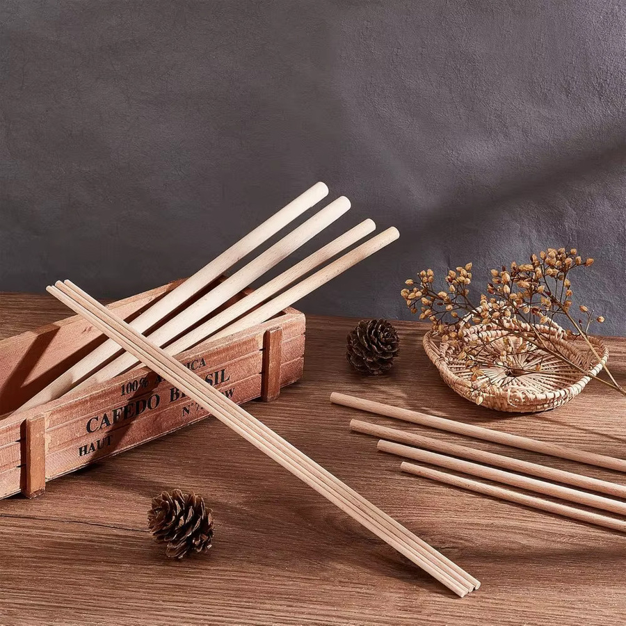 Runde Holzdübel aus Buchenholz für DIY-Projekte und Bastelarbeiten - Bild 3