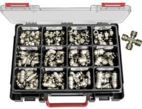 Riegler Sortimentsbox Universal Short Schnellsteckverbindungen aus Kunststoff in Silber - Bild 1