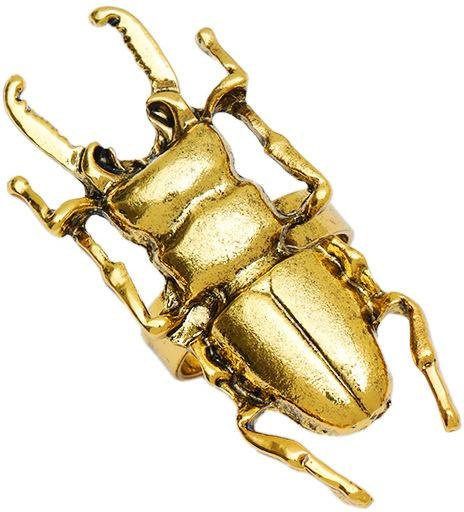 YULIN Ring Käfer, Messing, Gold, Damen - Bild 1