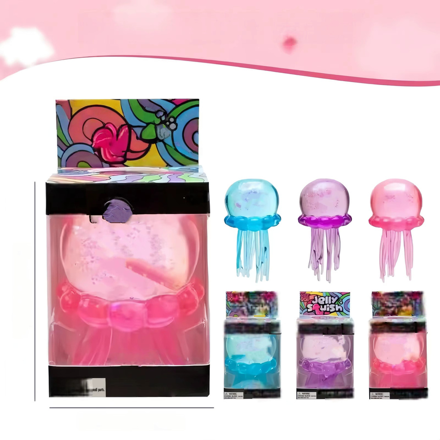 Schylling Fuzz Ball Jellyfish Squishy, Meerestiere, Bunt / Mehrfarbig - Bild 1