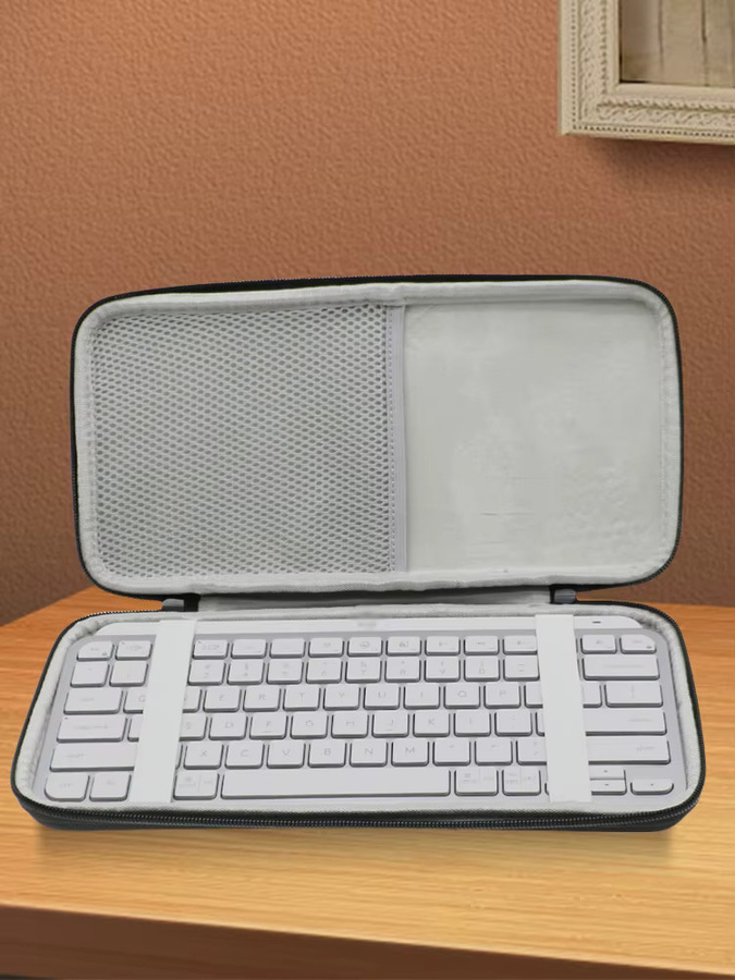 EVA-Hartschale Reise-Aufbewahrungstasche für Logitech MX Keys Mini Wireless Keyboard in Schwarz - Bild 5