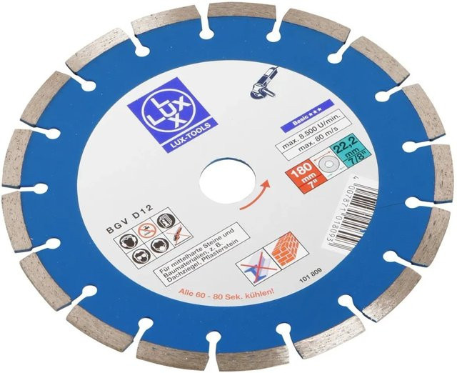 LUX-TOOLS Diamant-Trennscheibe universal blau Durchmesser: 180 mm - Bild 1