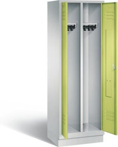 C+P Spind Classic mit Front in Viridigrün und Korpus in Lichtgrau, H 180 x B 61 x T 50 cm - Bild 1