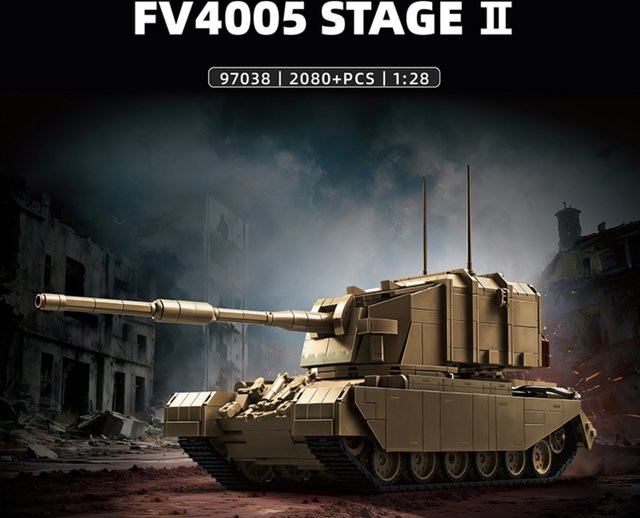 12GO Britische FV4005 Schwere Panzerabwehrkanone, Bausteine, 2.080 Teile - Bild 1