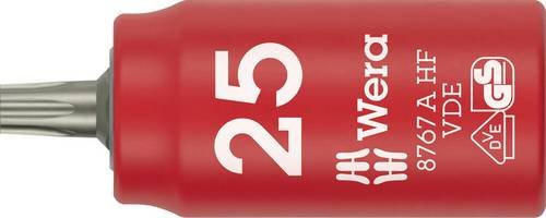 Wera Torx Steckschlüsseleinsatz T 25 VDE HF 05005923001 in Rot und Gelb - Bild 1