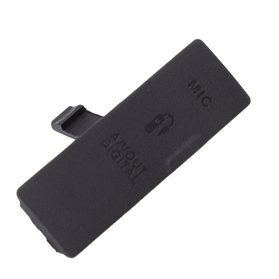 Koogeelife USB und DC Schnittstellenschutz Gummi Bodenabdeckung in Schwarz für Canon 550D - Bild 2