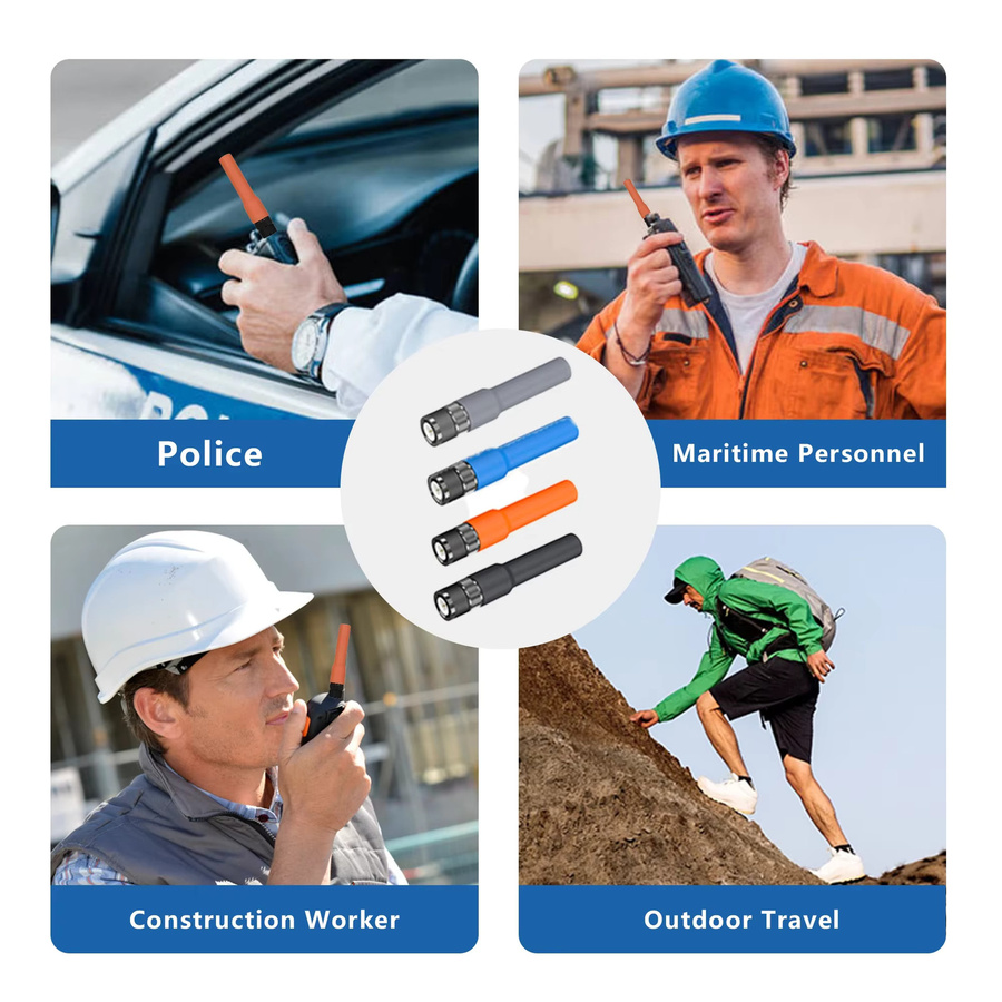 RONGYIN SF-20 Soft Short Antenne in Orange für VHF UHF Walkie Talkies mit BNC Anschluss, kompatibel mit Motorola HT440, Kenwood TK100 und IC-V82 - Bild 3