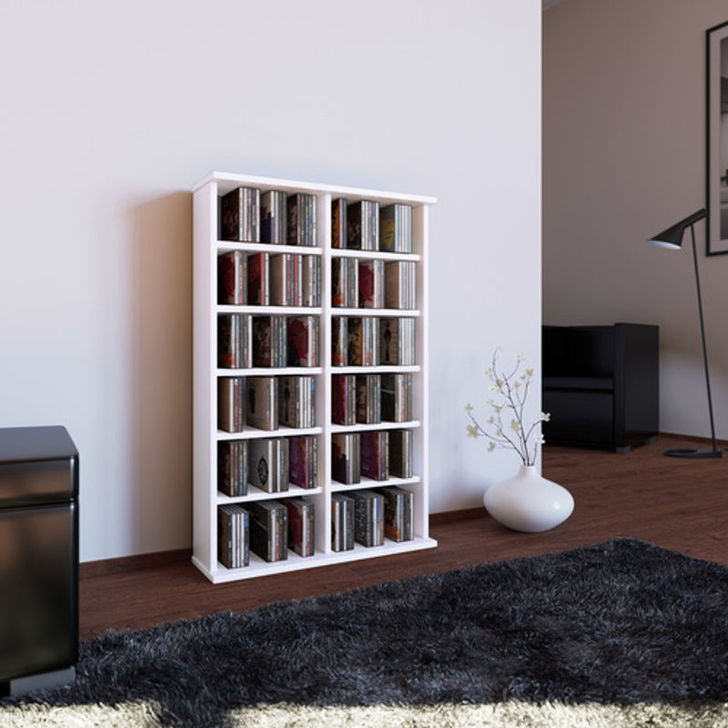 VCM Regal Ronul aus Holzwerkstoff in Weiss, B/H/T: 18 x 91,5 x 60 cm - Bild 2