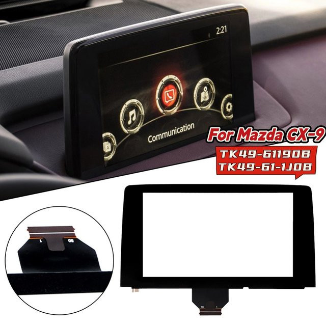 Wooboobox 8 Zoll Touchscreen Glas Digitzer für Mazda CX-9 2016-2020 mit GPS Navigation Radio Display in Schwarz (TK49-61190B TK49-61-1J0B) - Bild 1