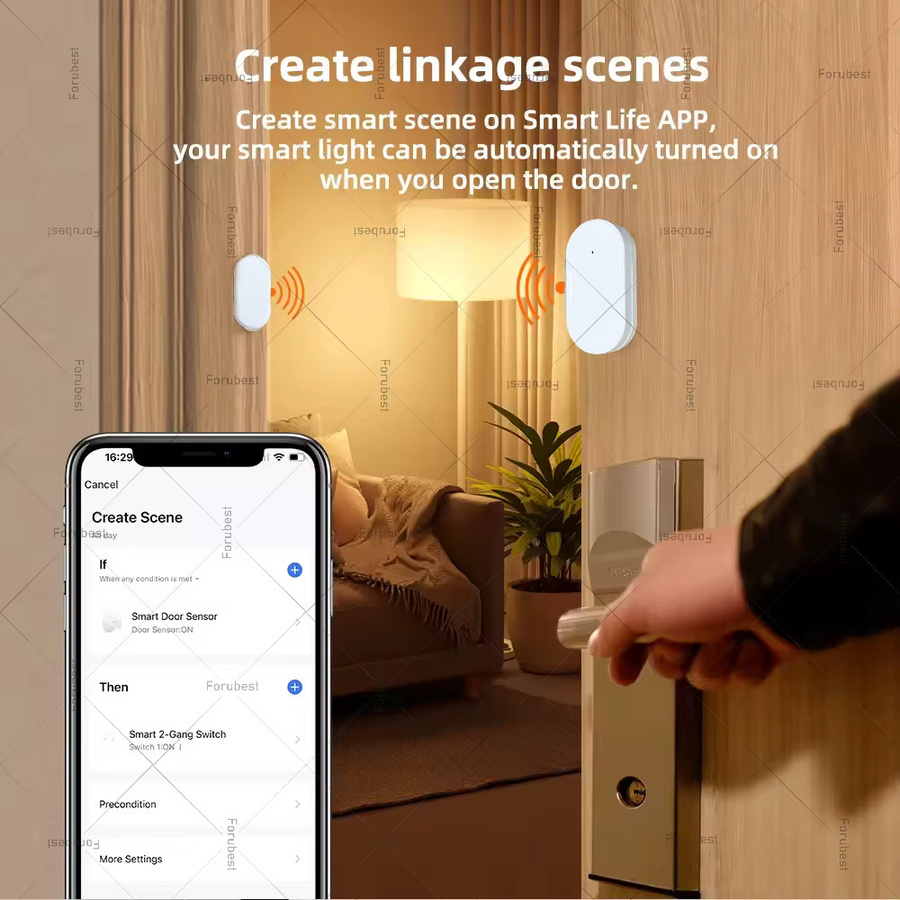 Zigbee 3.0 Tür- und Fensterkontakt Smart Home Sensor in Weiß für Security Automation (Gateway erforderlich, Z2M kompatibel) - Bild 3