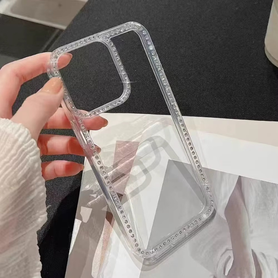 Luxus Diamant Schutzhülle für iPhone 17 Pro Max, transparente stoßfeste Abdeckung - Bild 5