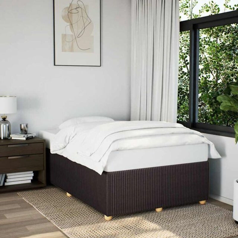 Polsterbett vidaxl in Braun aus Stoff ohne Matratze B/T: 120 x 190 cm - Bild 1
